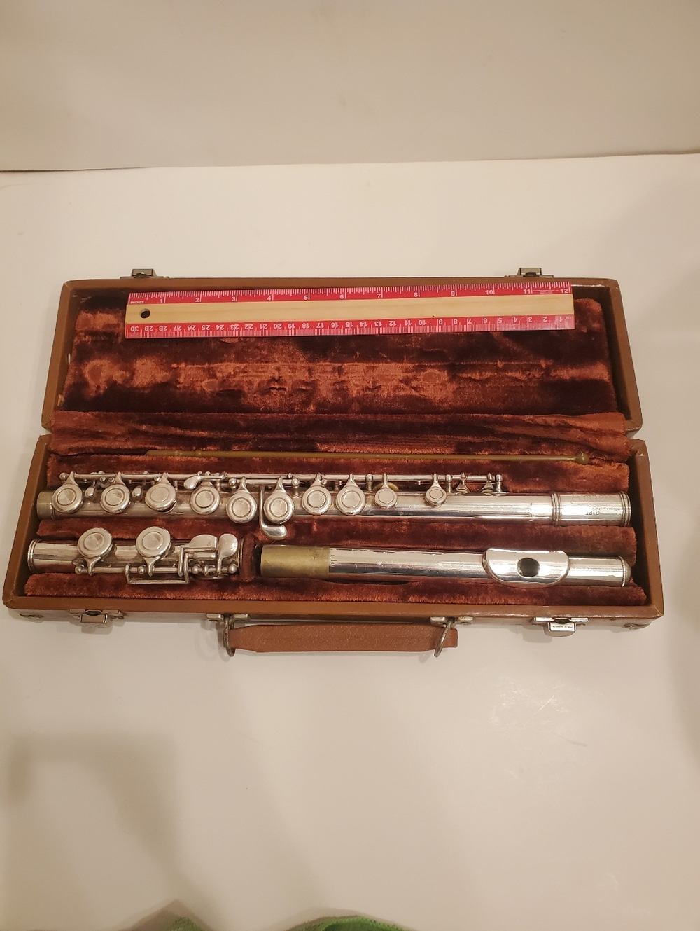 Artley Silver Flute in Brown Velvet Case 18-10